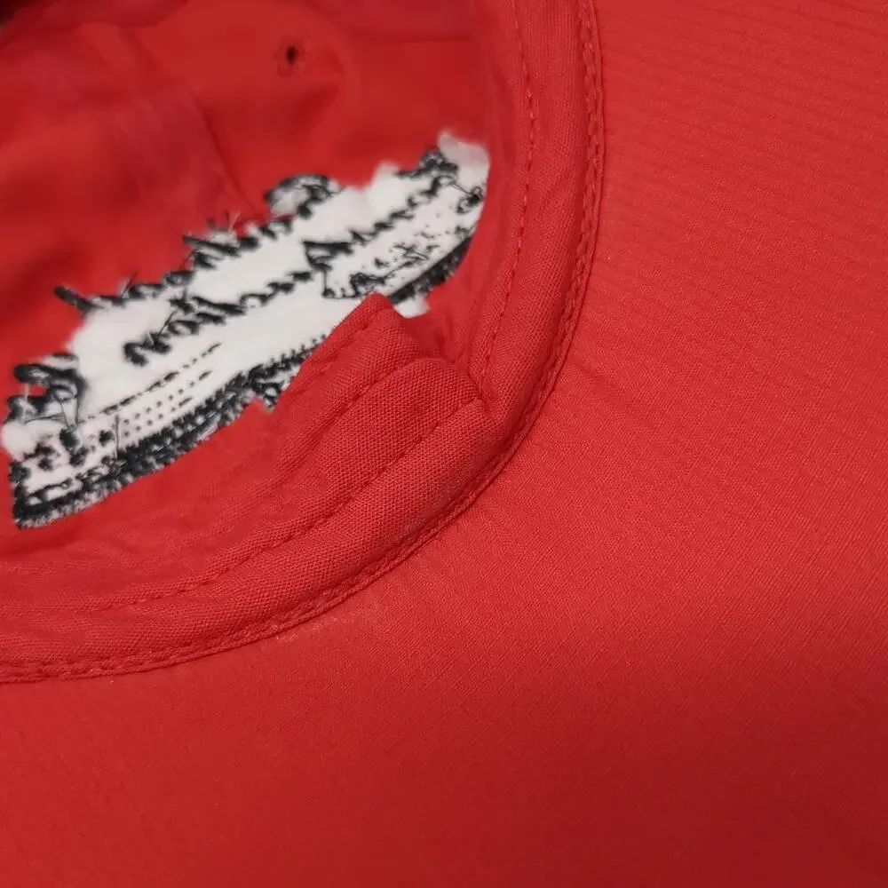 KC Caps Railroad Construction Co Train Baseball Cap Red One Size Strapback Hat